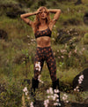 LEGGING SHINY SAHARA CATS BROWN