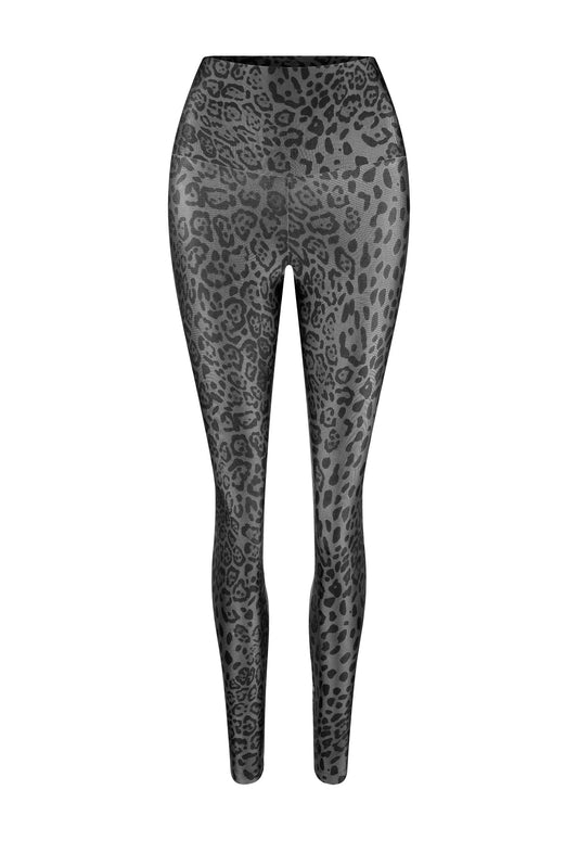 SHINY GREY WILD LEGGINGS