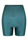 SHORTS CURTO SHINY LEOPARD BLUE