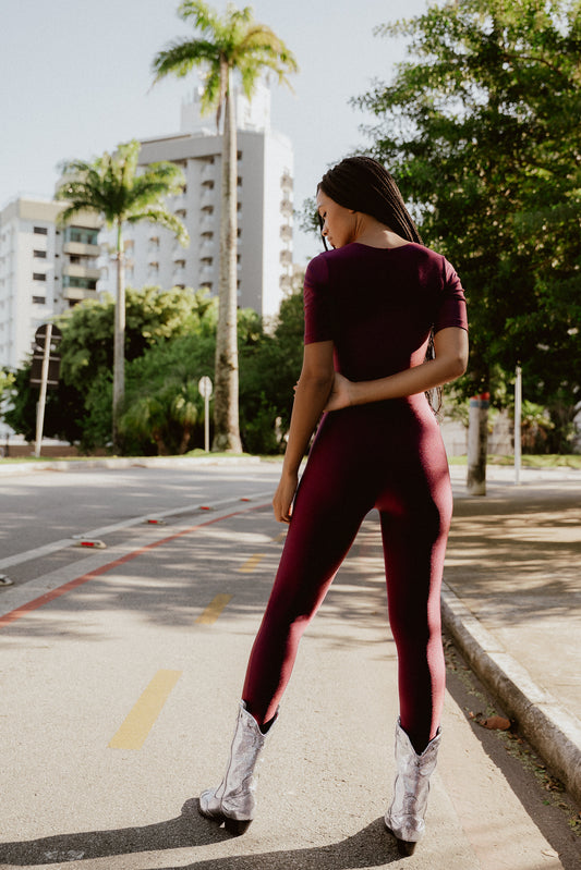 NEW PRINCESS MALBEC LYCRA OVERALL