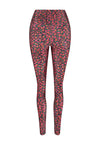 SHINY FLOWERS BLACK LEGGINGS