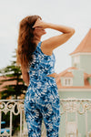 TOP CROPPED SHINY TIE DYE BRISA AZUL