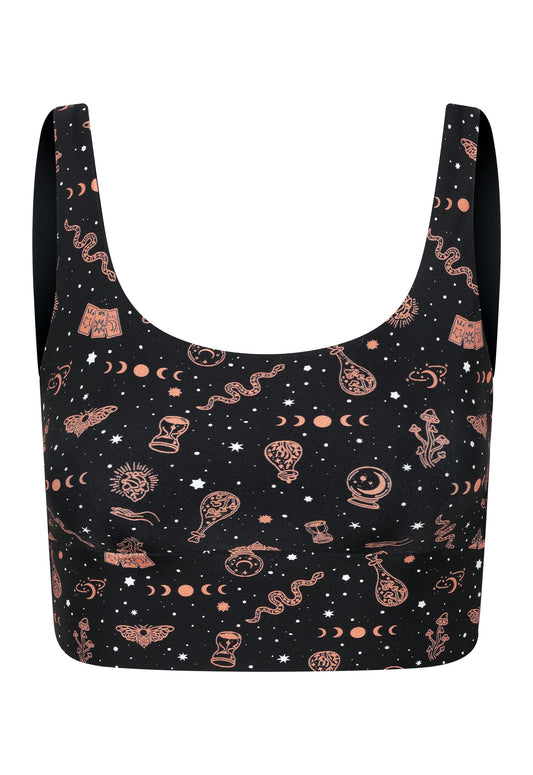 TOP CROPPED SHINY BRUXONA NOIR