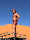 SHORTS CURTO SHINY PODER DA SELVA TANGERINE