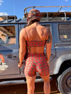 SHORTS CURTO SHINY PODER DA SELVA TANGERINE