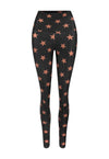 LEGGING LYCRA BLACK STARS BRONZE
