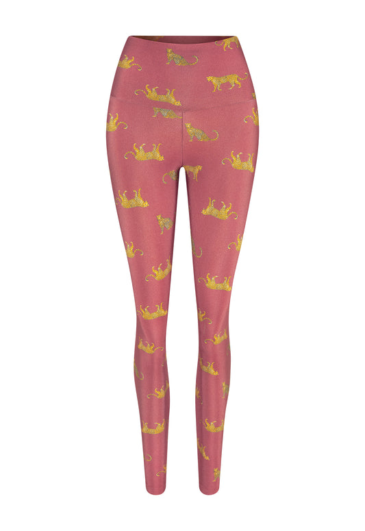 LEGGINGS LYCRA JAGUAR TERRACOTTA
