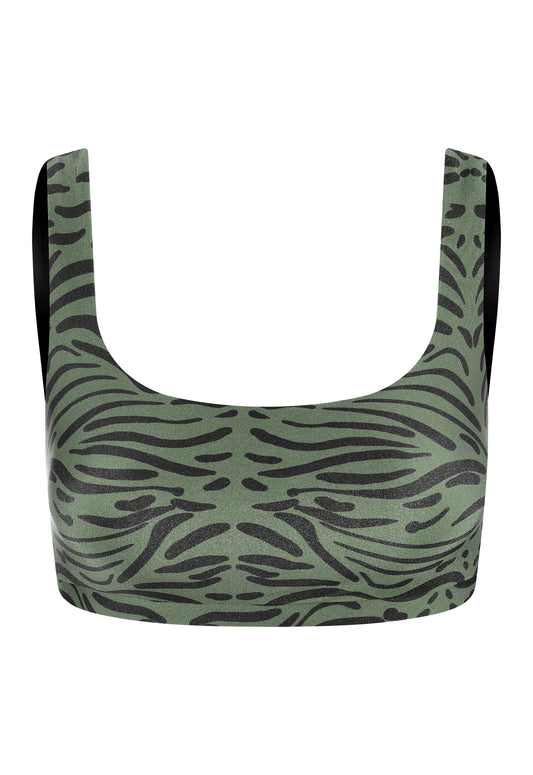 MILITARY SAFARI WIDE STRAP TOP