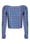 TOP CROPPED MANGA LONGA DEDINHO PIXEL