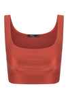 TOP CROPPED SHINY BRONZE GLOW