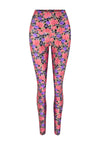 LEGGING SHINY SECRET GARDEN BLACK