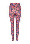 LEGGING SHINY SECRET GARDEN BLACK