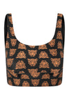 TOP CROPPED SHINY PODER DA SELVA BLACK