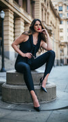 Legging Lycra Pezinho Preta