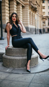 Legging Lycra Pezinho Preta
