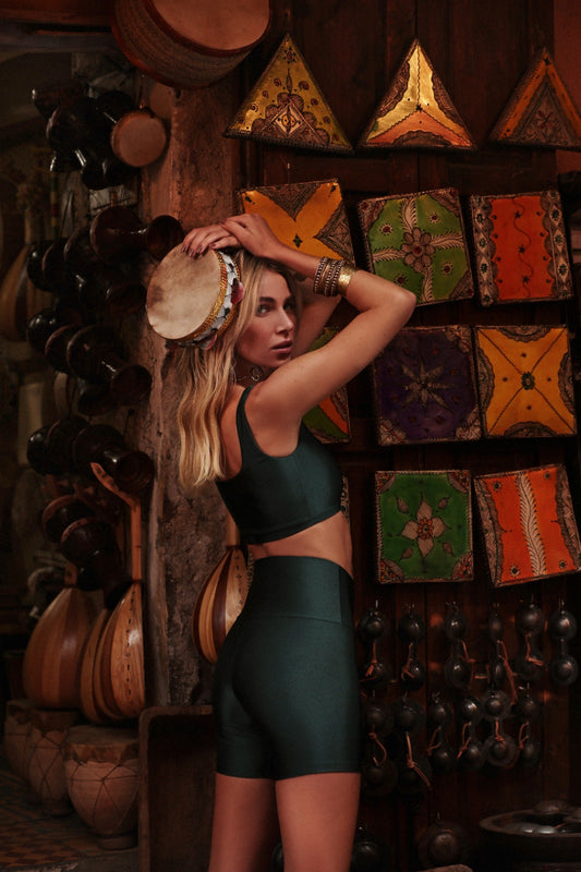 JADE LYCRA SHORT SHORTS
