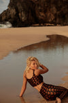 TOP CROPPED SHINY PODER DA SELVA BLACK