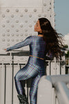 TOP CROPPED MANGA LONGA DEDINHO PIXEL