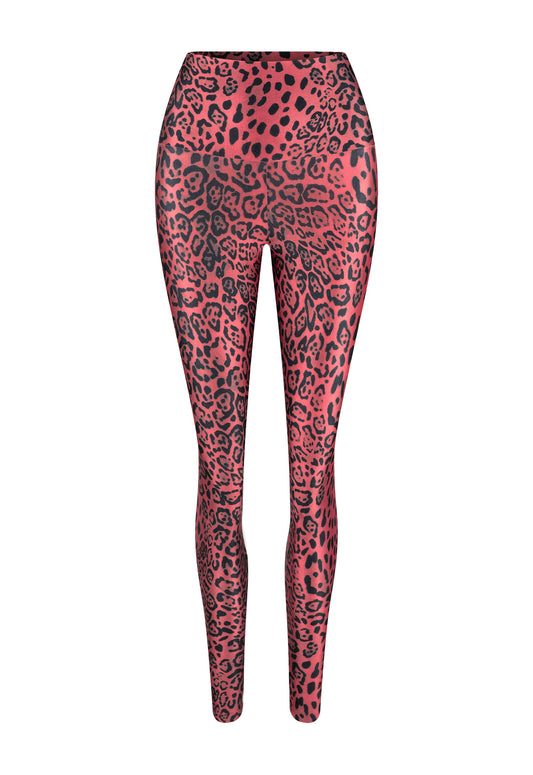 SHINY RED WILD LEGGINGS