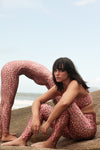 LEGGING SHINY FLOWERS OFF WHITE