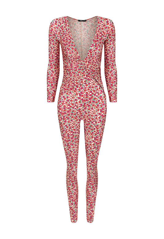 SHINY PHOENIX FLOWERS OFF WHITE OVERALL