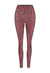 SHINY FLOWERS BLACK LEGGINGS