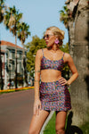 SAIA SHORTS SHINY FLORA