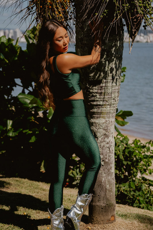 LYCRA LEGGINGS FOREST